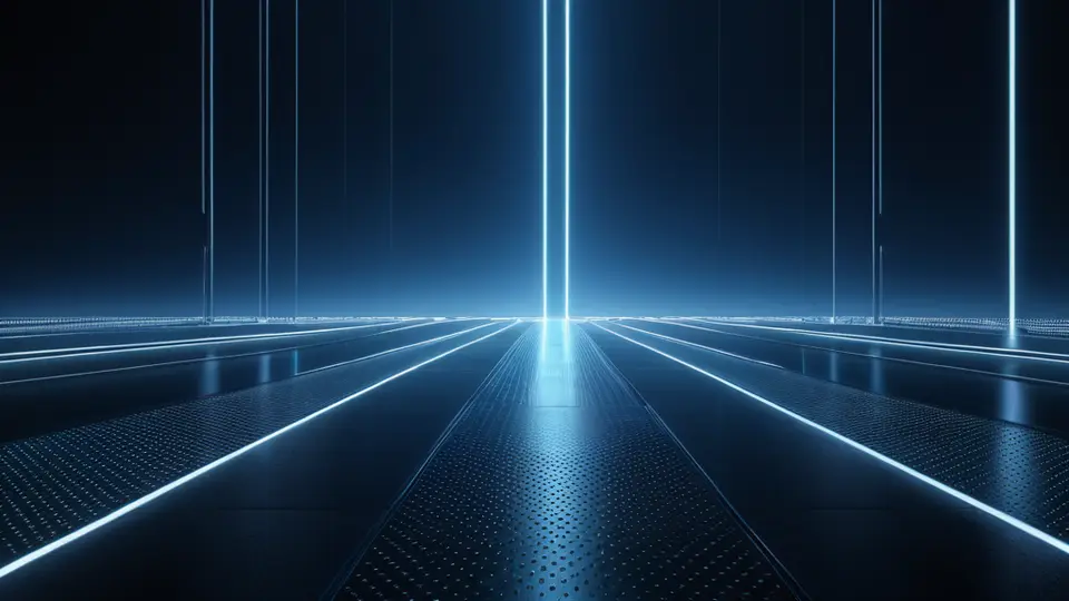 商务示意图，一个抽象的企业组织架构图与一个定制化的软件模块进行无缝连接，淡蓝与深灰配色，中央构图，留白充足，象征定制与融合