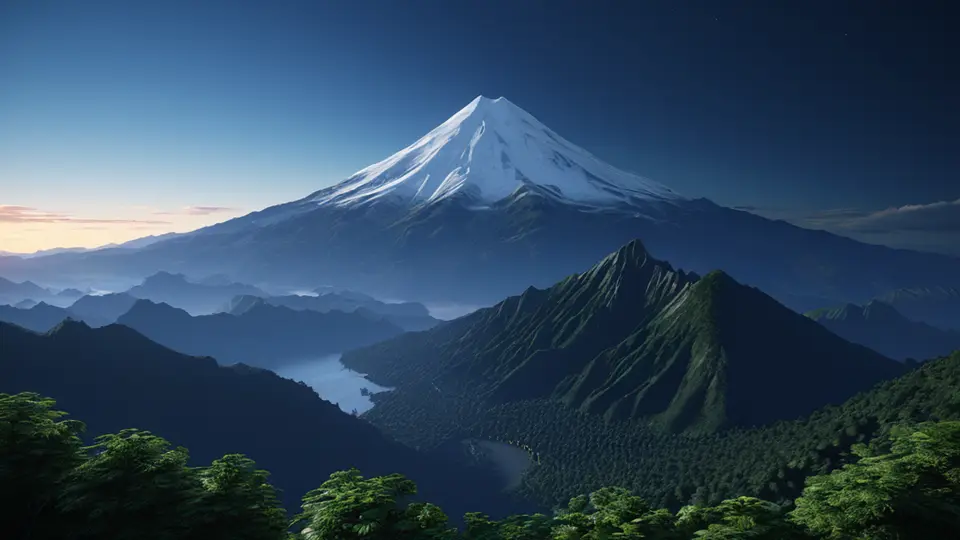 写实摄影，一位当地企业主在火山湖边的咖啡馆，使用平板电脑查看一款旅游导览APP的界面原型，界面为抽象的地图图标和路线标记，无文字，背景是五大连池的火山地貌，暖色调，自然光，侧光构图