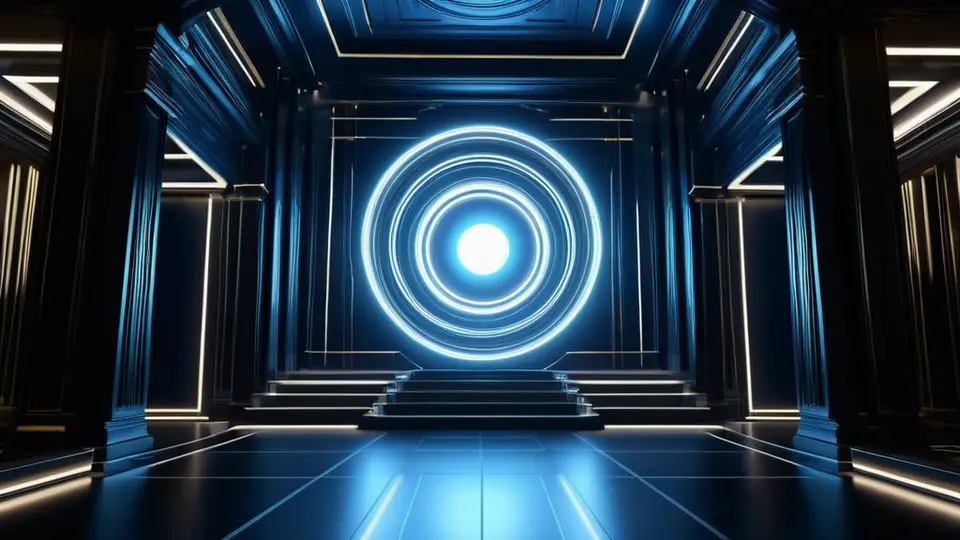 3D渲染图，一个由软件生成的键盘三维模型线框图，正逐步渲染上金属银的外壳材质和彩色的键帽，背景为渐变灰色，突出从数字模型到拟真产品的转化过程，构图居中。