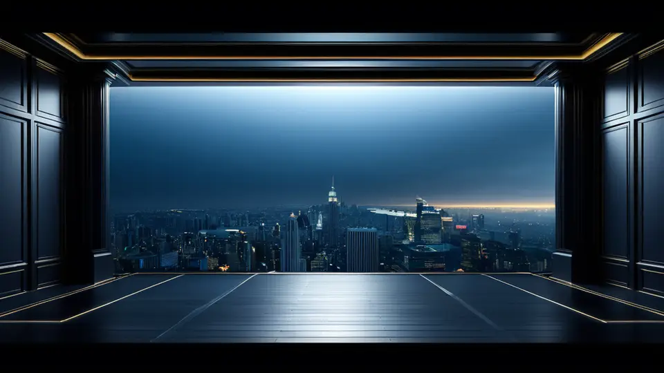 写实摄影风格，会议室场景，团队成员讨论OA软件界面设计稿，桌面上有平板电脑显示抽象流程图和图标，无文字，暖色调灯光，居中构图，前景虚化背景