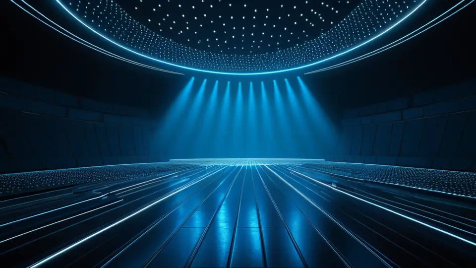 3D渲染，江苏地图上散布手机应用图标和开发工具元素，科技蓝色调，俯视构图，留白适当