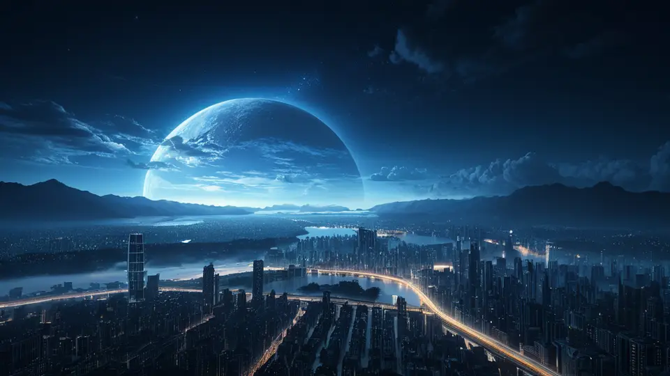 3D渲染，一本打开的精装书悬浮在空中，书页左侧是代码符号和电路图，右侧是法律天平和盾牌图标，象征技术与法律的结合，科技蓝与深空灰配色，对称构图，简洁背景