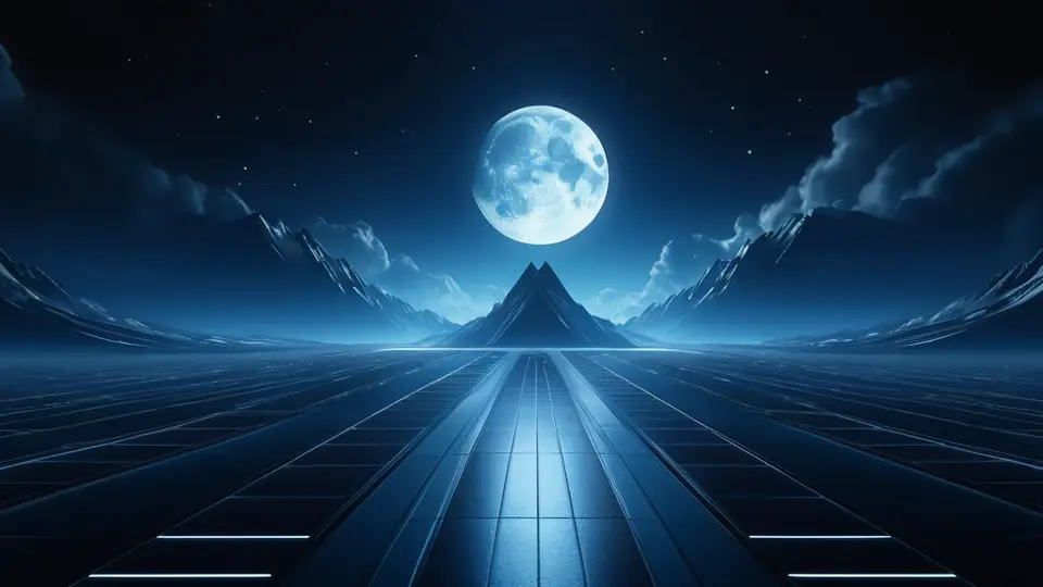 商务示意图，一个流程图从左侧的需求文档图标流向中央的AI处理器，再输出到右侧的多种图表（柱状图、界面原型、架构图），采用科技蓝和灰色配色，横向构图，体现流程与转化