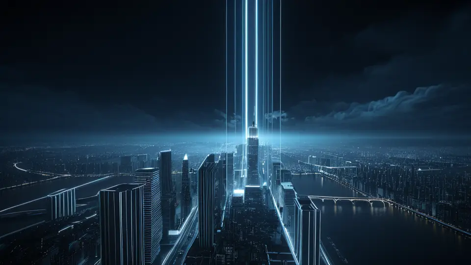 写实摄影，一张办公桌上放着一份软件著作权登记证书和一台打开笔记本电脑的屏幕，屏幕上显示抽象的柱状图和进度条，无任何文字，暖色调，中央构图，背景整洁
