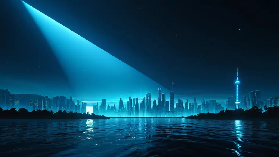 3D渲染，一个年轻人手持手机，屏幕显示一个简单的流程图，包含“登录APP”、“选择副卡”、“填写信息”、“邮寄SIM卡”四个步骤图标，无文字，背景为现代简约的室内环境，暖色调灯光