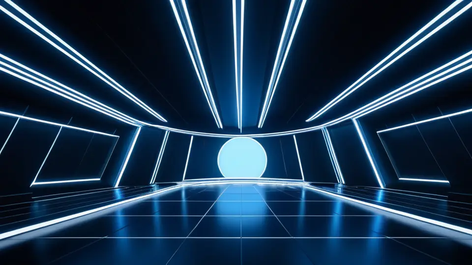 3D渲染，一个抽象的流程示意图，展示从文件准备、提交到证书颁发的几个步骤，用箭头连接，主色调为科技蓝，背景干净