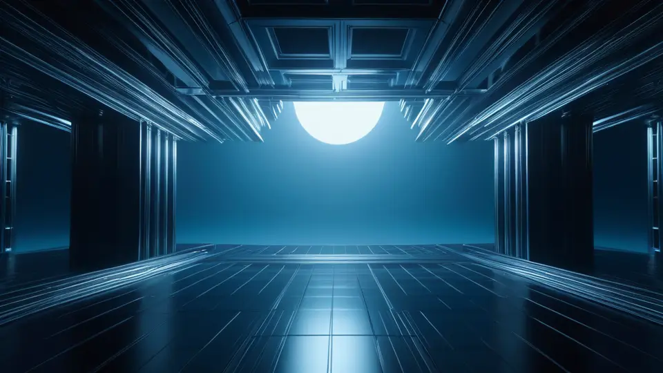3D渲染，一个抽象的安卓手机图标悬浮在地球仪上方，几条发光的弧线从手机指向地图上的不同位置，科技蓝与深空灰配色，中心构图，背景简洁