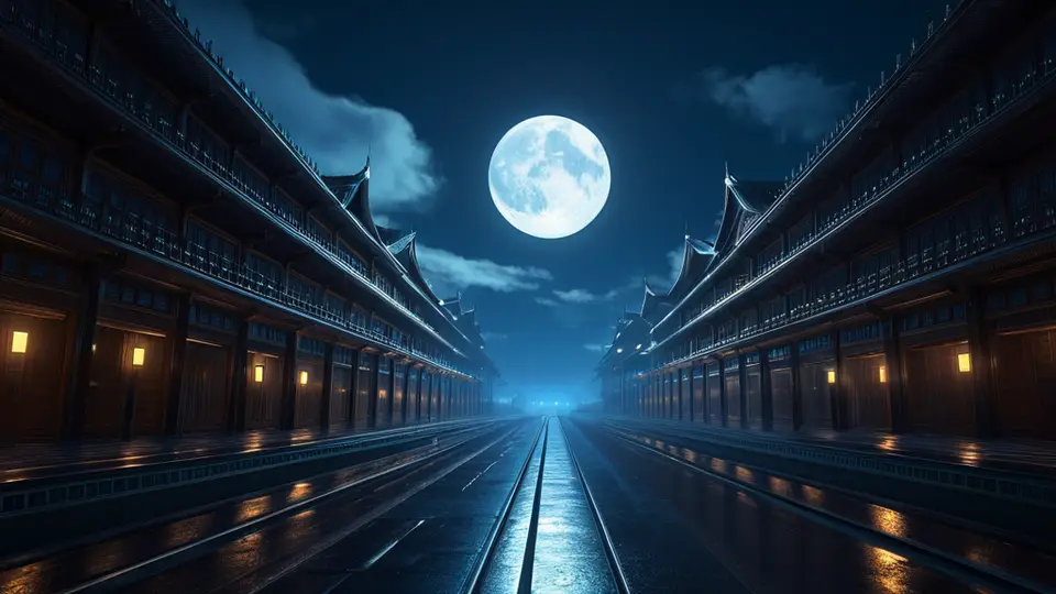 扁平插画，一位年轻人坐在书桌前，面对一台笔记本电脑，屏幕上显示抽象的神经网络结构图和代码符号，背景是兰州黄河铁桥的简化轮廓，主色调为科技蓝与暖黄，居中构图，简洁干净