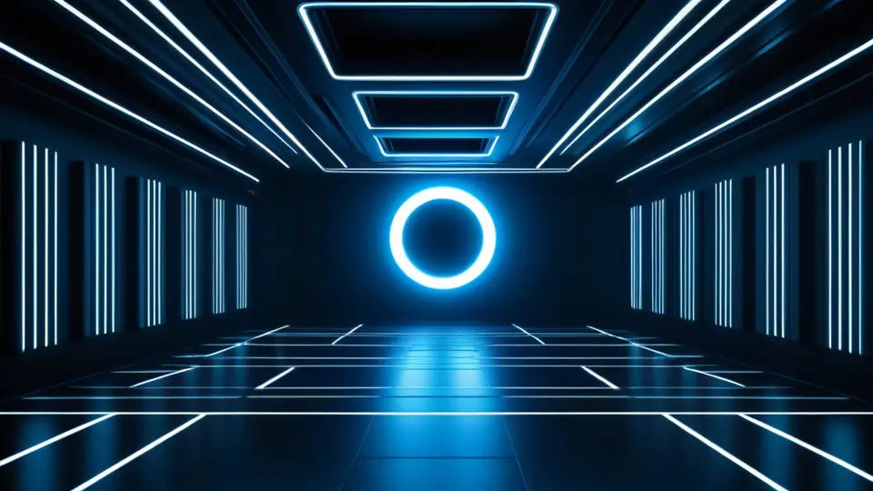 3D渲染，一个抽象的地球仪模型，表面有网格线和几个发光的定位点，旁边悬浮着一个手机轮廓，手机屏幕上有抽象的地图图标，采用深空蓝与银灰色调，对称构图