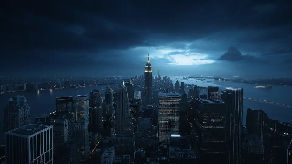 写实摄影，成都天府新区现代化写字楼玻璃幕墙外景，前景是一位商务人士手持智能手机，屏幕上显示一个简洁的小程序界面图标，暖色调晨光，三分法构图，突出科技与都市感