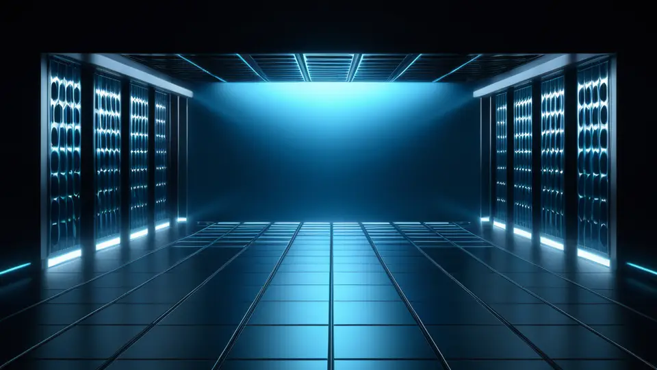 商务示意图，抽象化的两个并排的矩形框，左侧框内是上升的折线图图标，右侧框内是用户头像群组图标，使用橙色与深蓝色对比，扁平化设计，背景为浅米色网格