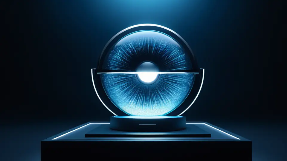 3D渲染，一个抽象的神经网络结构从中央服务器延伸出多个应用分支，每个分支末端连接着不同的行业图标（如医疗、金融、教育），科技蓝与银灰色调，中央对称构图