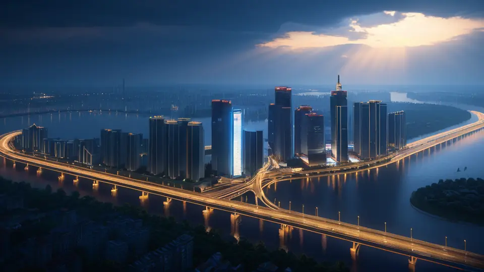 3D渲染，一个地球仪模型，上面用发光的线条连接着几个城市节点，其中一个节点标注为“WUHAN”，旁边悬浮着一张SIM卡，科技感风格，蓝紫色调，中心构图，留白较多