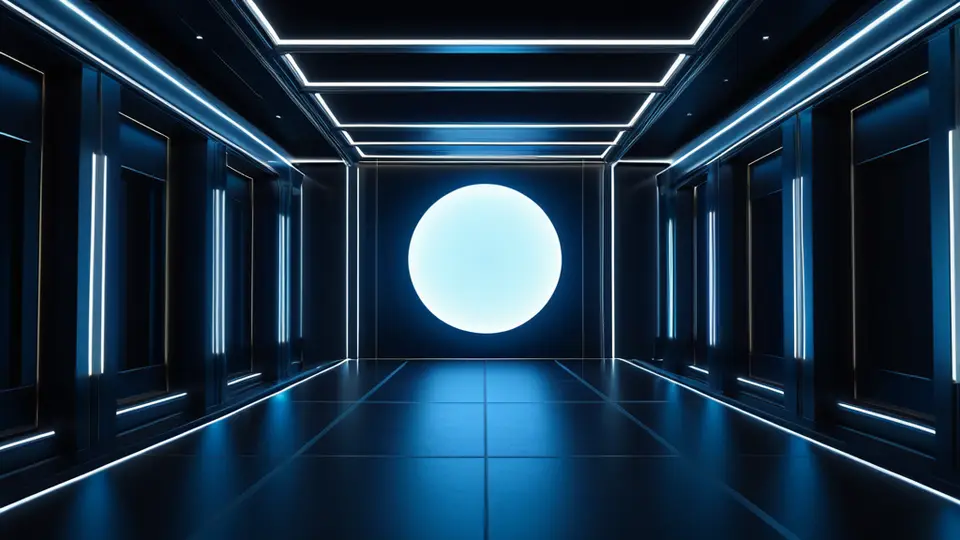 3D渲染，团队围坐讨论屏幕上的柱状图和流程图，暖色调，俯视构图，强调协作与数据洞察