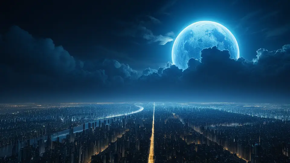商务示意图，一个中央的智能手机图标，周围环绕着多个代表不同城市地标的简化图形（如东方明珠、小蛮腰），用虚线连接，象征跨地域的服务网络，科技蓝主色调，对称构图
