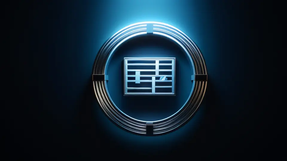3D渲染，一个抽象的仪表盘界面，显示用户增长趋势折线图和消息互动率饼图，无文字，仅用几何形状和色彩块表示，科技感配色，俯视角度