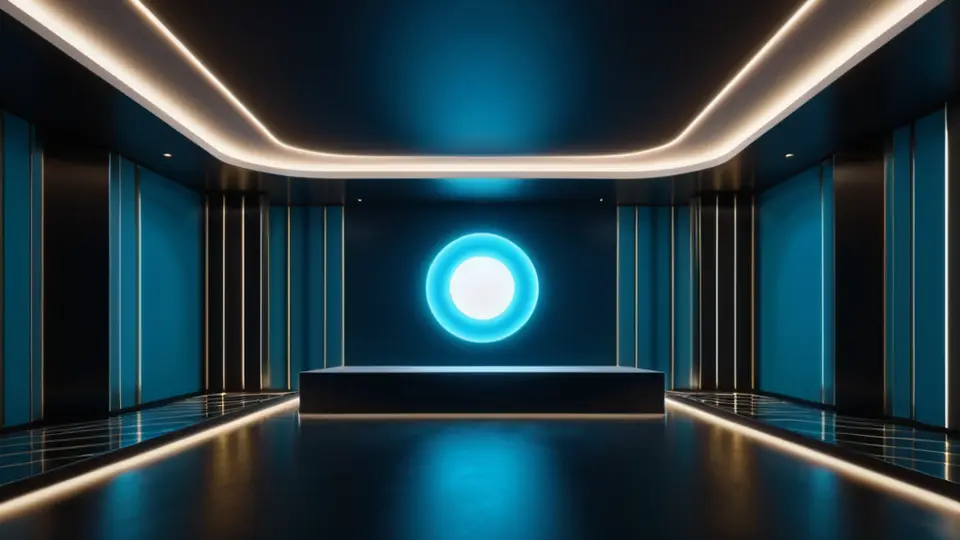 3D渲染，展示外包流程示意图，暖色调，中央构图，留白设计