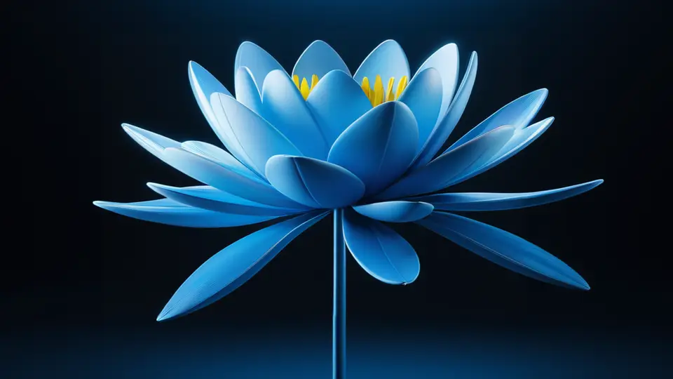 3D渲染风格，一个抽象的、由发光线条和数据节点构成的网络结构，象征AI与各行业的融合，背景是渐变的深蓝色，节点发出柔和的白色和蓝色光芒，采用中心扩散构图，体现连接与未来感