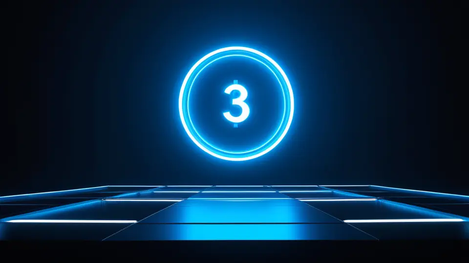3D渲染，一个透明的数字大脑悬浮在电路板上方，周围环绕着代表视觉、语音、数据的抽象图标，蓝紫色调，对称构图，科技感强