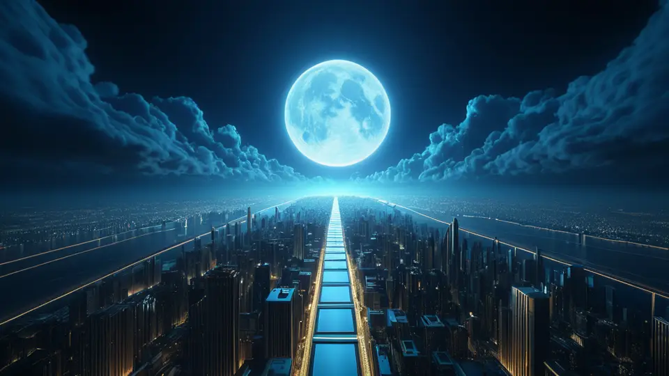 3D渲染，一个抽象的锁形图标与地球仪结合，象征位置隐私与全球连接，采用深蓝与金色的商务配色，对称构图