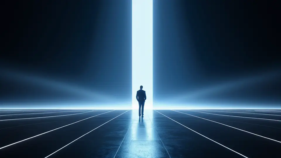 3D渲染，一个立体的智能手机屏幕上显示着抽象的图表和图标，代表订单、客户、数据分析等功能模块，科技感十足，银灰色与蓝色为主色调，俯视角度，突出屏幕内容