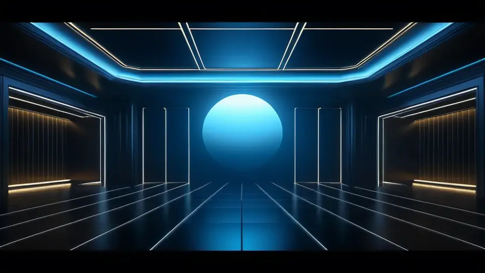 扁平插画，一张木质办公桌上放着一台打开的笔记本电脑，屏幕上显示着抽象的文档图标和勾选框，旁边有几份整齐的纸质文件，淡蓝与米白主色调，居中构图，简洁商务风格