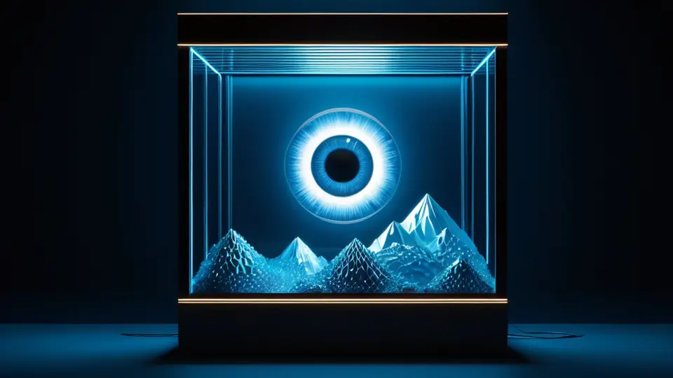 3D渲染，一个立体的流程图，从“材料准备”图标到“网上填报”再到“审查”最后到“证书颁发”，用箭头连接，背景为淡蓝色渐变，中央构图，清晰展示步骤