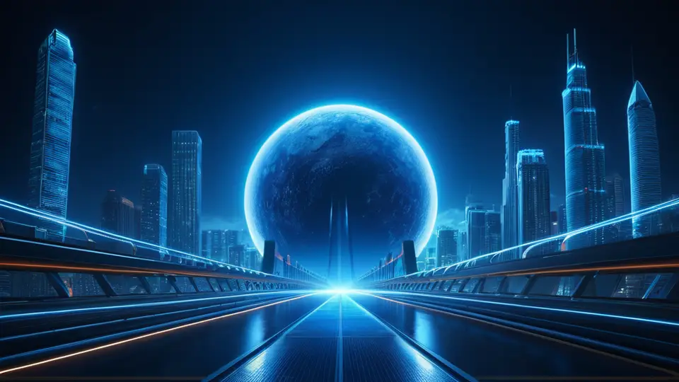 商务示意图，一个卡通化的手机图标与一个“重启”或“刷新”符号相结合，背景是抽象的网格和数据流，科技蓝配色，中心构图，象征号码恢复