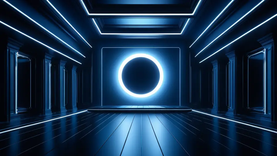 商务示意图，一个抽象的流程图，左侧是手机图标，中间是齿轮和锁的图标代表软件处理，右侧是一个社交媒体分享图标，蓝灰色调，扁平风格，横向构图