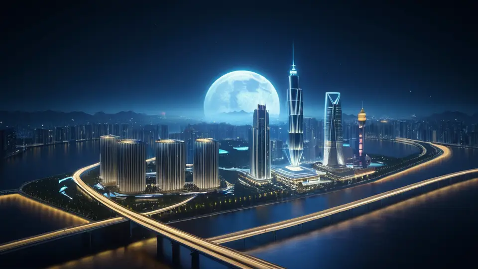 写实摄影，一位年轻人在现代化的中国移动营业厅柜台前，与工作人员进行咨询，背景有清晰的中国移动LOGO标识，画面温馨明亮，采用暖色调，中央构图，突出服务场景