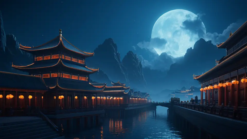 扁平插画，一张中国地图，上面有多个发光的节点通过虚线连接，节点旁有手机和信号塔图标，象征异地通信，科技蓝主色调，中心构图，简洁清晰