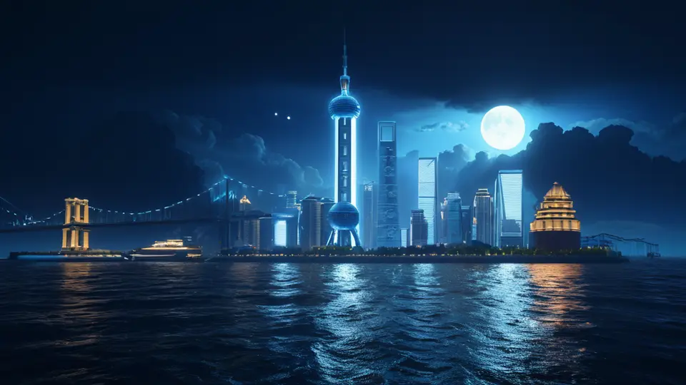 扁平插画，一个中国地图上，北京和上海两个城市之间有虚线连接，虚线中段有一个手机和SIM卡的图标，淡蓝色主色调，中央构图，简洁商务风格
