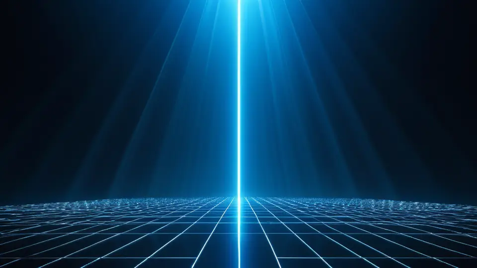 3D渲染，一个放大的SIM卡芯片特写，周围环绕着身份验证、信号塔和地理位置的图标，科技感配色，深蓝与青色，对称构图