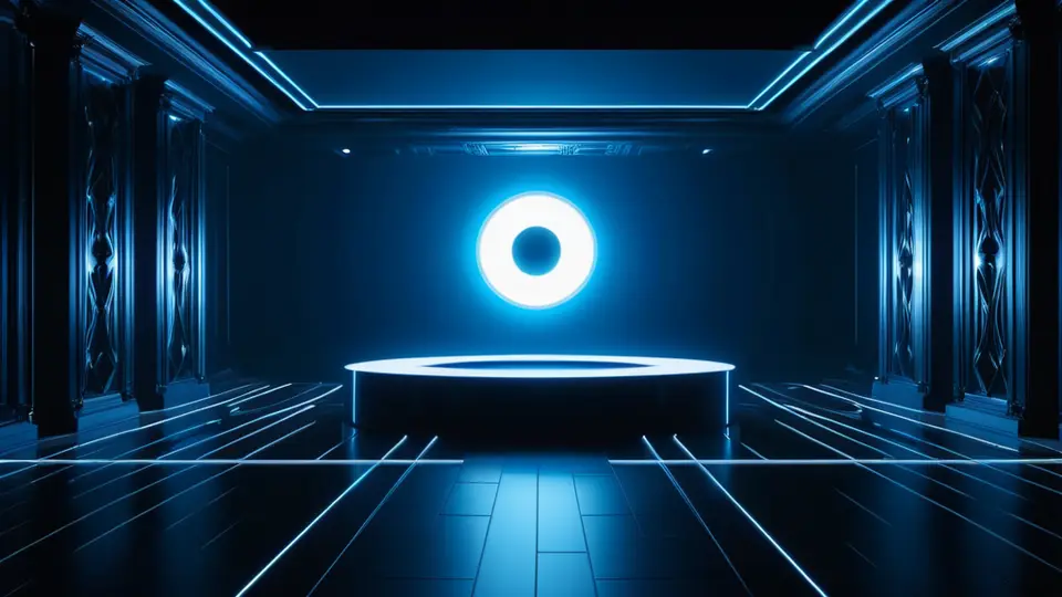 3D渲染风格，一个抽象的盾牌图标与一个齿轮图标并排，盾牌代表安全，齿轮代表工具，背景是渐变的科技蓝色，居中对称构图
