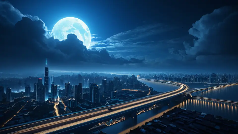 3D渲染，一张中国电信的SIM卡悬浮在半空中，背景是中国地图的抽象轮廓，淡蓝色和白色为主色调，中央构图，突出卡片与地理概念