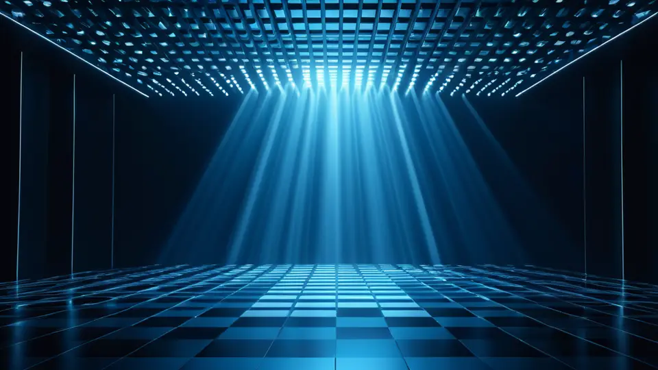 3D渲染，一部智能手机屏幕上显示着抽象的信号格和地球图标，象征全球通信，配色为科技蓝，置于画面中央，背景干净