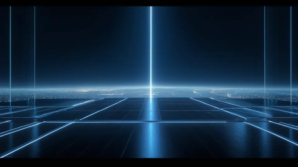 3D渲染，一个透明的安卓手机模型内部，齿轮和电路板清晰可见，一个定位图标从手机中发出光芒，科技蓝与银灰色调，侧视图构图