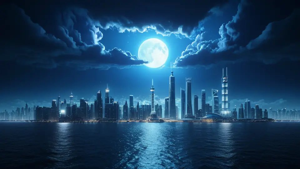 3D渲染，一个抽象的人脑模型与多个发光的数据流连接，象征AI理解与处理信息，科技蓝与紫色为主色调，中心构图，背景简洁
