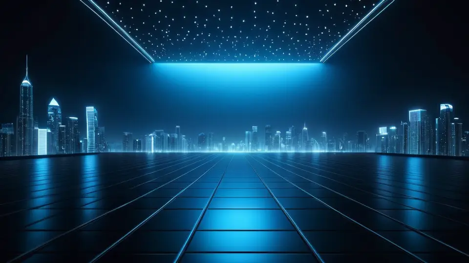 商务示意图，一个流程图，用箭头连接三个图标：身份证件、营业厅建筑、手机SIM卡，配色为电信品牌蓝，背景为浅灰色网格，风格扁平化