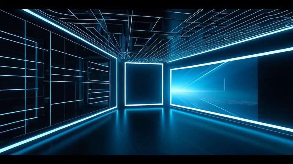3D渲染风格，展示一个从左到右的流程图，左侧是铅笔和草图纸代表设计，中间是代码编辑器窗口和齿轮图标代表开发，右侧是一个发射升空的火箭代表上线，背景是简洁的浅灰色网格，使用蓝、白、橙三色点缀，采用水平线性构图，元素间有留白