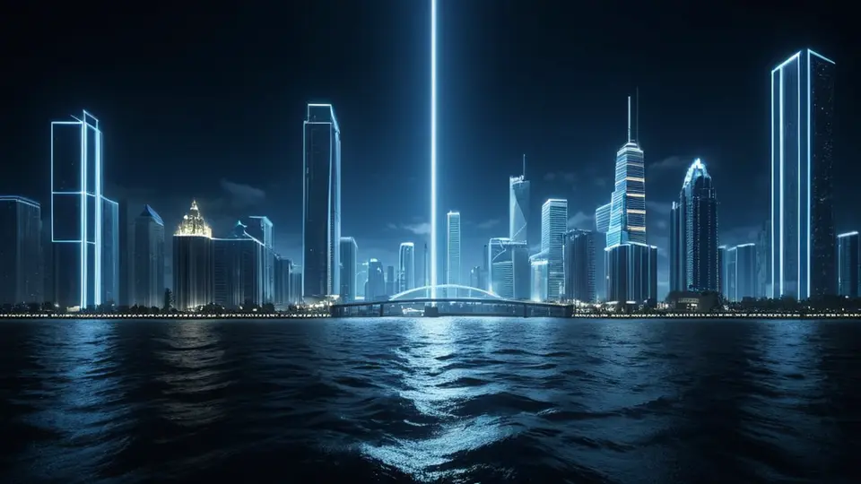 商务示意图，一个天平两端分别放置“成本”和“价值”的抽象图标（如金币与灯泡），背景是上升的折线图，象征投资回报，中性色调，简洁专业