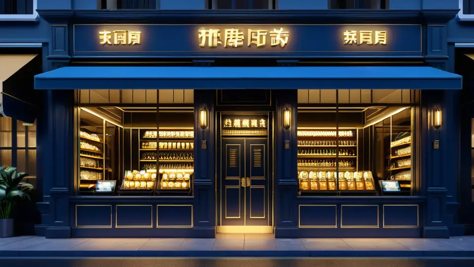 3D渲染风格，一个现代简约的酒店大堂休息区，墙上挂着一台大屏幕电视，电视屏幕显示抽象色块和播放图标，无任何文字，旁边有一台小型设备，淡蓝色和白色配色，俯视构图，干净整洁的环境，柔光照明