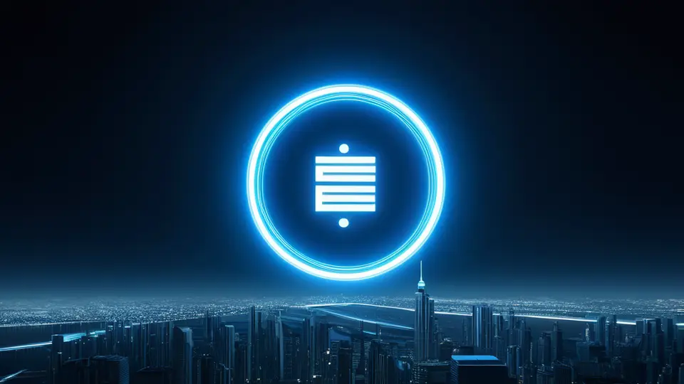 商务示意图风格，一张办公桌上放置一台平板电脑，屏幕上显示桔子影视企业版后台管理界面，界面中有“设备管理”“授权码生成”等抽象色块和图标，无任何文字，背景为淡蓝色渐变，中央构图，左侧有一盆绿植，画面简洁专业