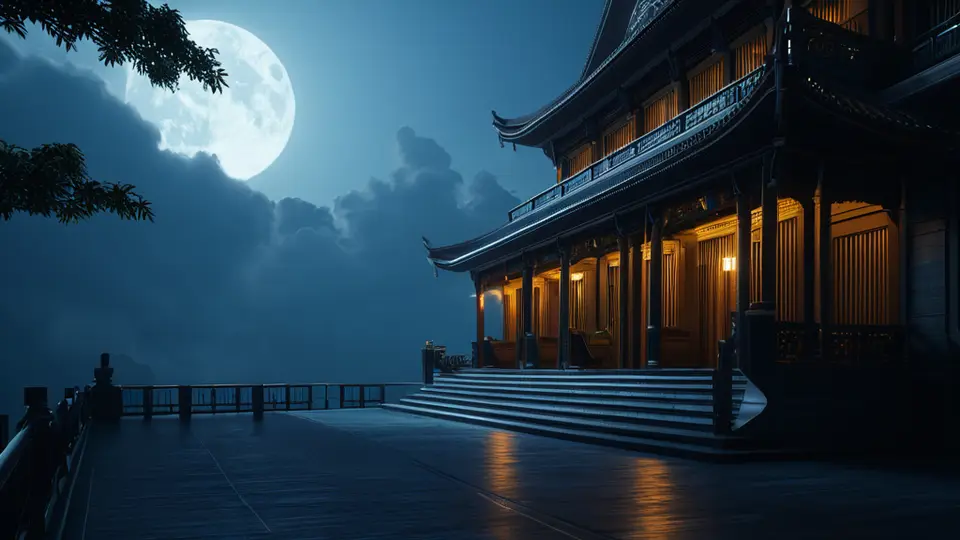 写实摄影，一个客厅场景，电视屏幕上播放影视画面（仅显示模糊色块和人物轮廓），茶几上放着遥控器和手机，暖色调灯光，浅景深构图，聚焦于电视区域，画面温馨自然，无任何文字