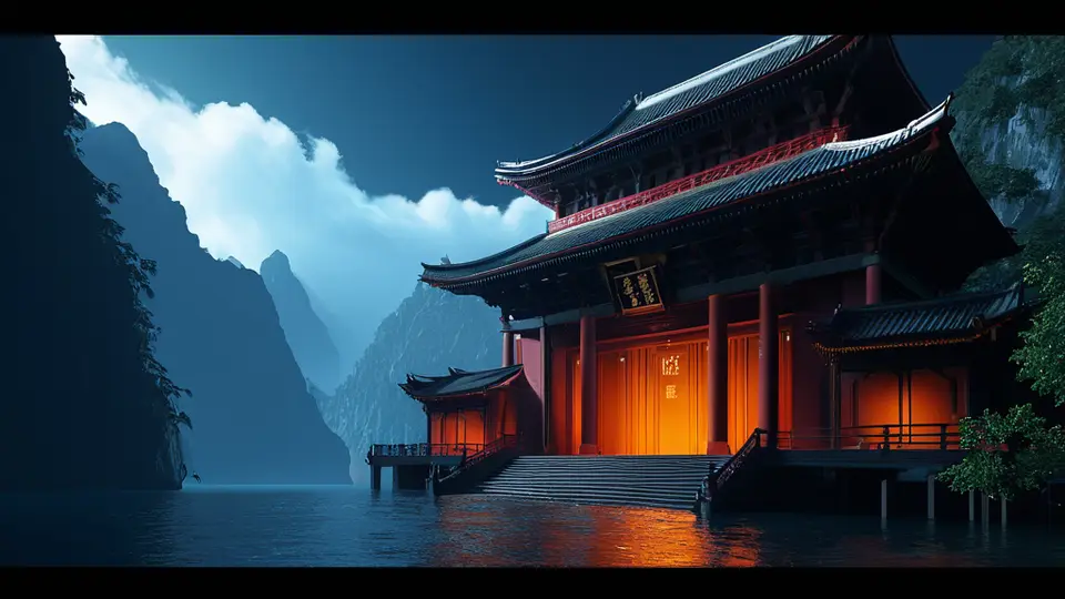 商务示意图风格，一组人物剪影围绕一个中央发光的屏幕，屏幕上显示进度条、勾选图标和齿轮符号，暖橙色调，俯视构图，背景为柔和的渐变，象征团队协作与流程优化，无任何文字
